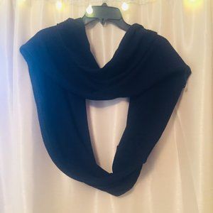 BKMGC Black Infinity Scarf w/ Zipper Pocket